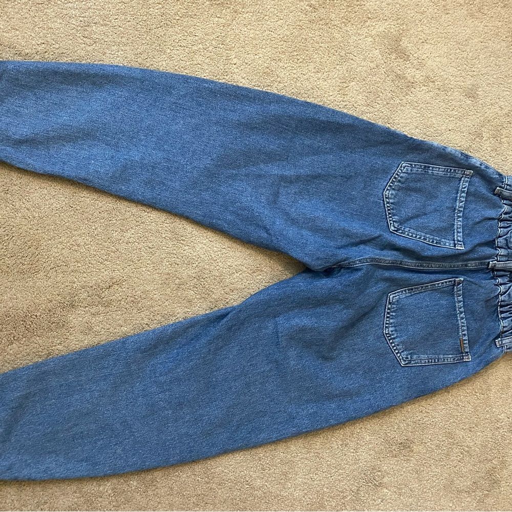 Zara Barrel High-Waist Blue Women’s Jeans Size 4 - Picture 5 of 6